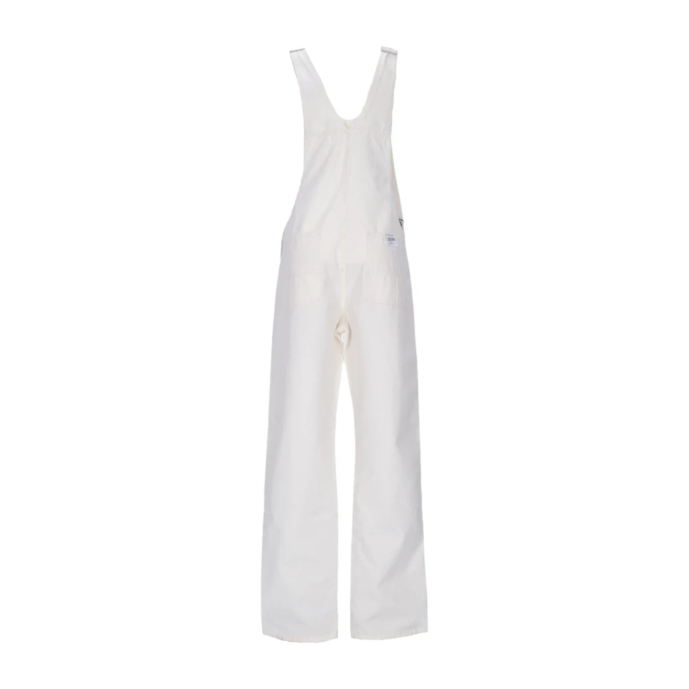 Carhartt WIP Canvas Bib Overalls White Dames