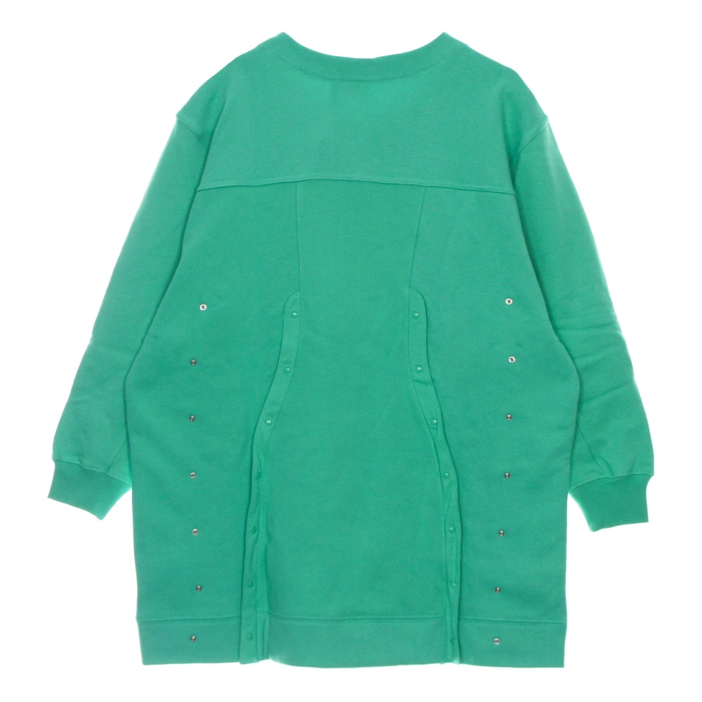 Adidas Groene Sweater Jurk Lichtgewicht Fleece Green Dames