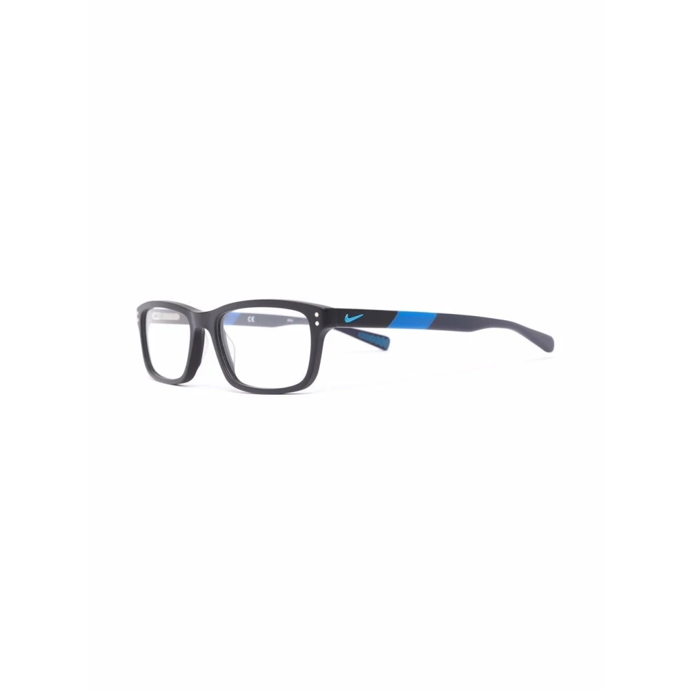 Nike Zwarte Optische Monturen Black Heren