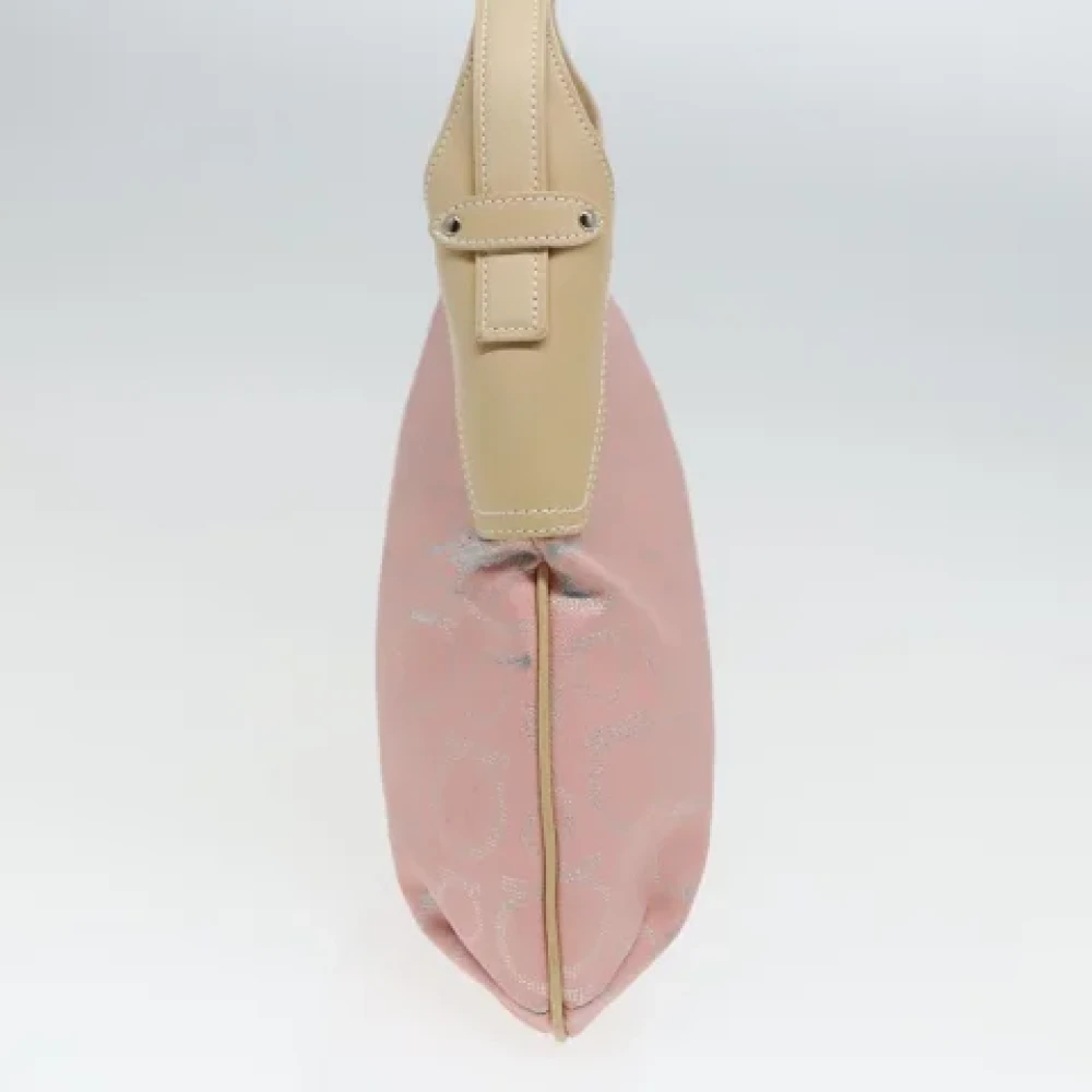 Salvatore Ferragamo Pre-owned Canvas shoulder-bags Pink Dames