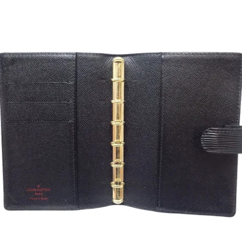Louis Vuitton Vintage Pre-owned Leather home-office Black Dames