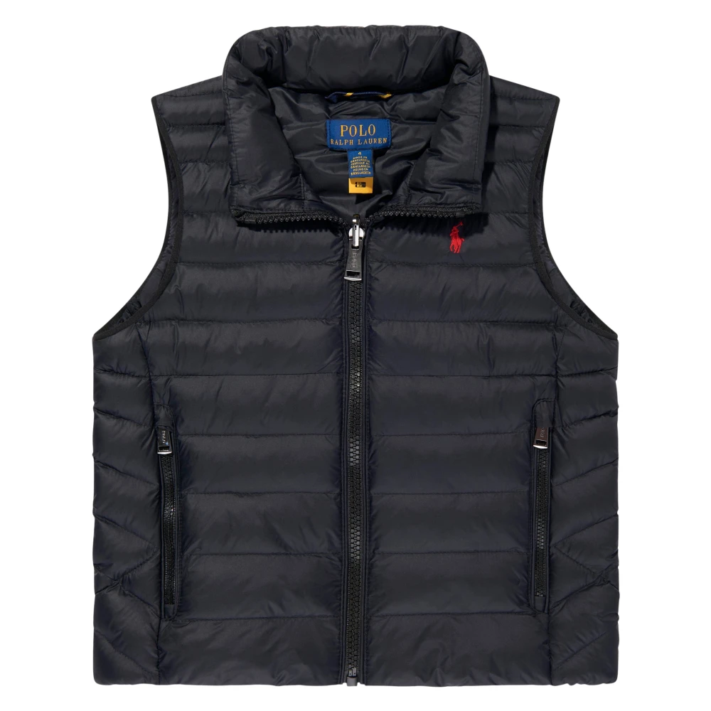 Ralph Lauren Black Waistcoats, Unisex, 6 Y, Boys Colden Packable Gilet In