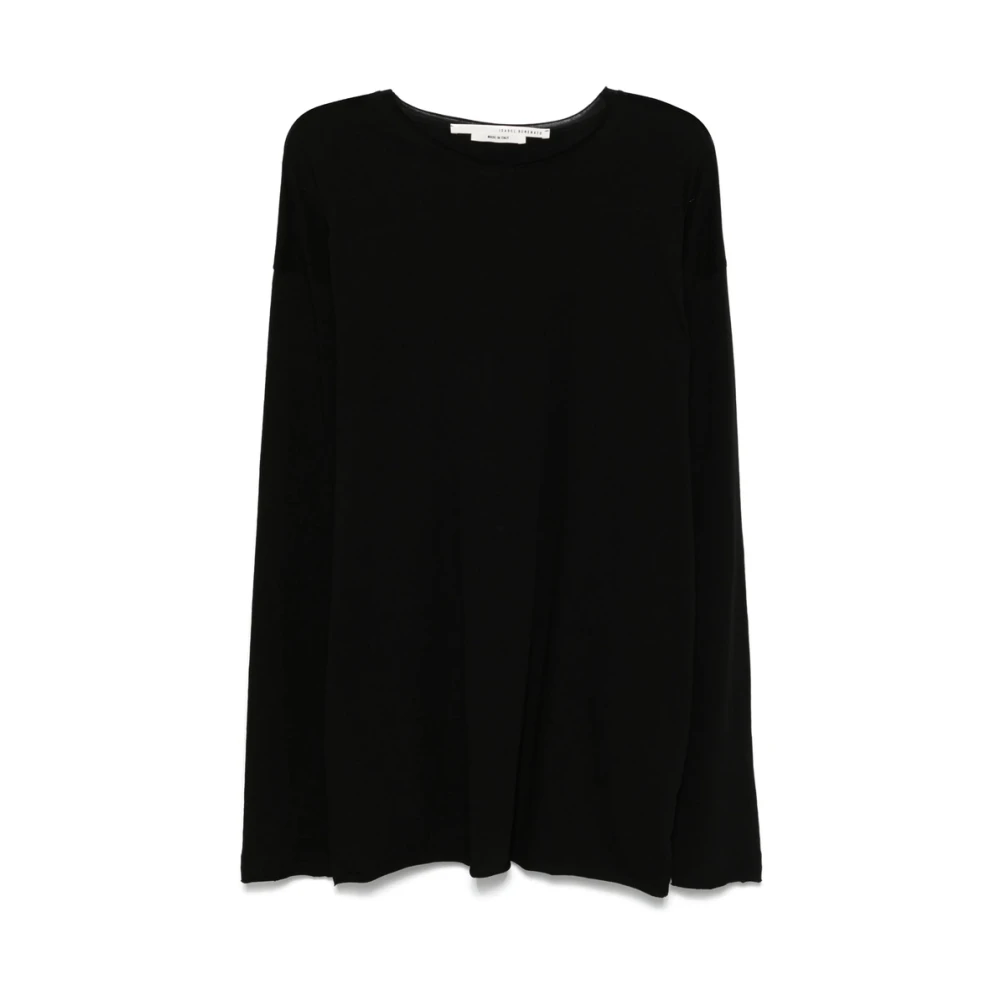Isabel Benenato Zwarte Crew Neck Sweater Black Heren