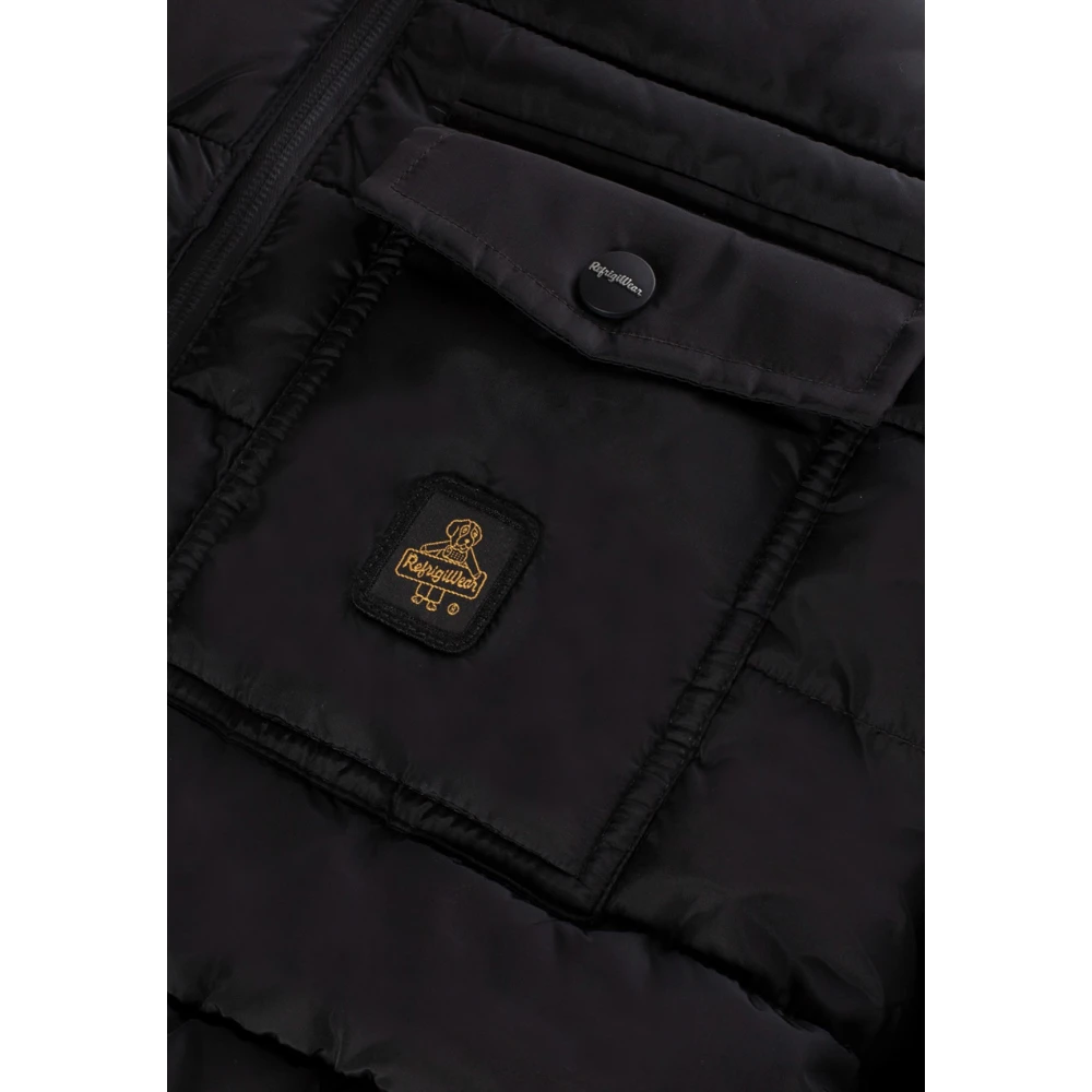 RefrigiWear Zwarte Winterjassen Black Heren