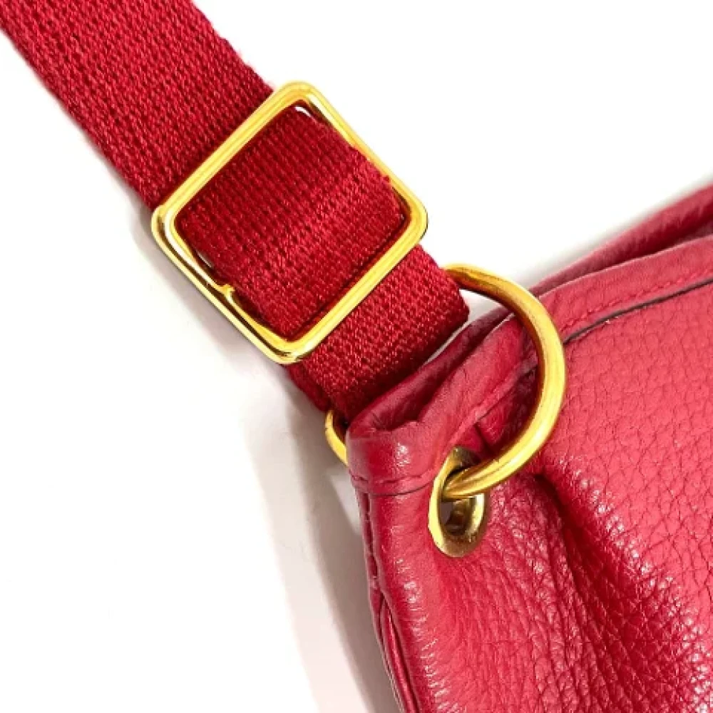 Hermès Vintage Pre-owned Leather shoulder-bags Red Dames