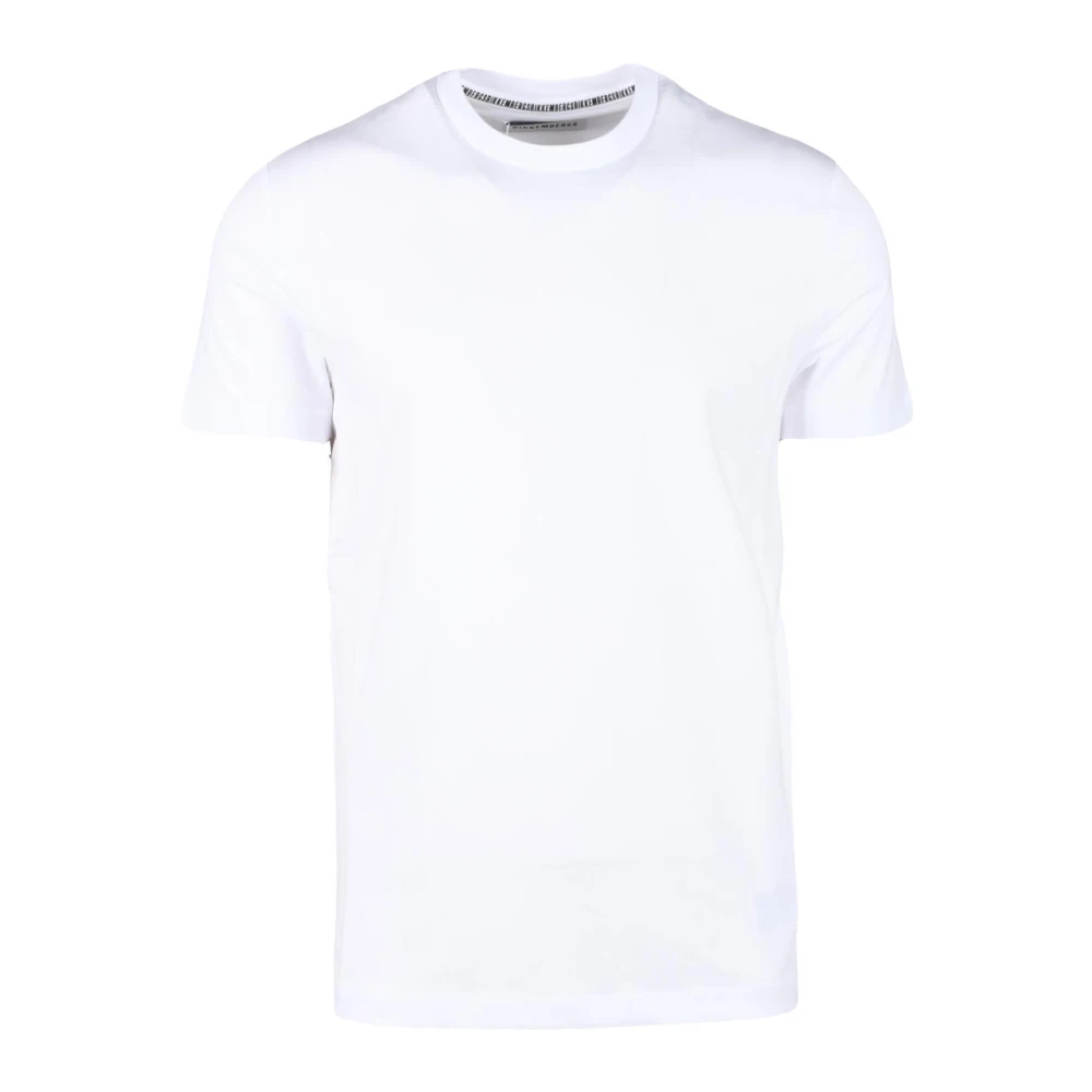 Bikkembergs Katoen Elastaan T-shirt White Heren