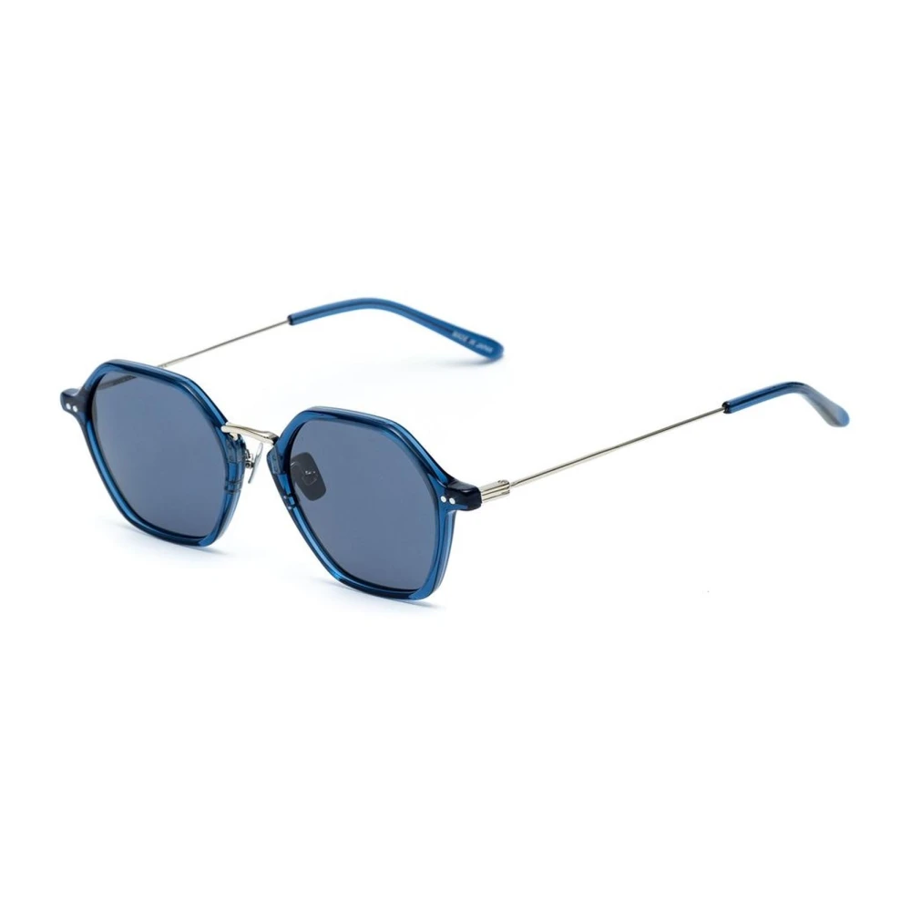 Belstaff Blå Titanium Solglasögon med Carl Zeiss Linser Blue, Unisex