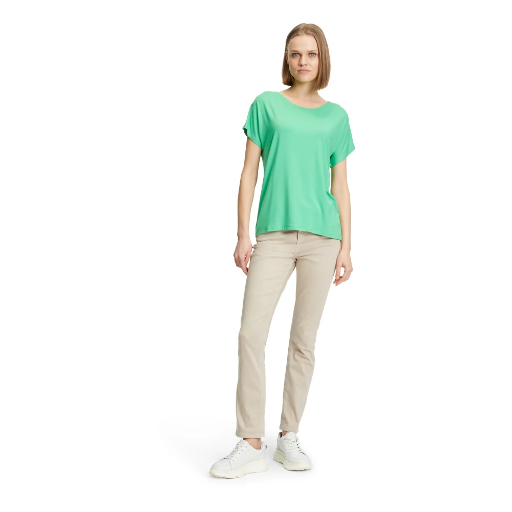 Betty Barclay Casual V-hals shirt Green Dames