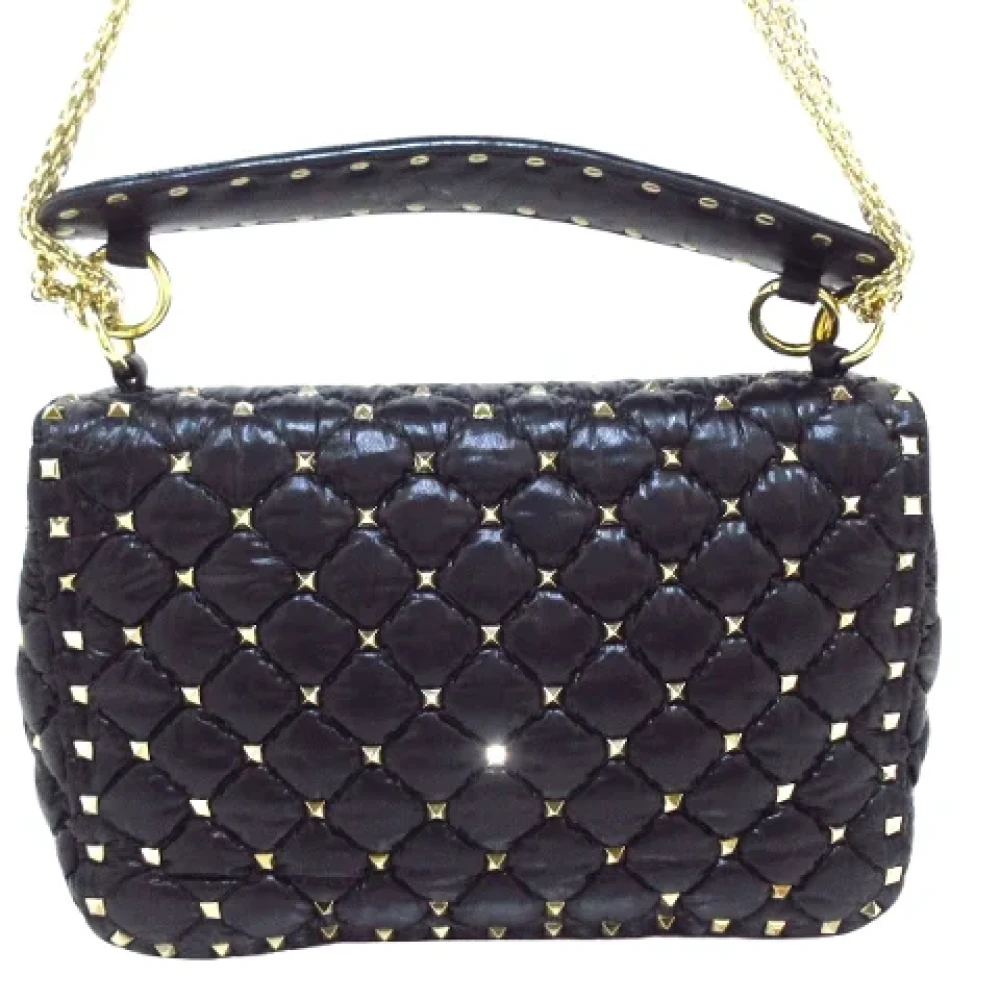 Valentino Vintage Pre-owned Fabric handbags Black Dames
