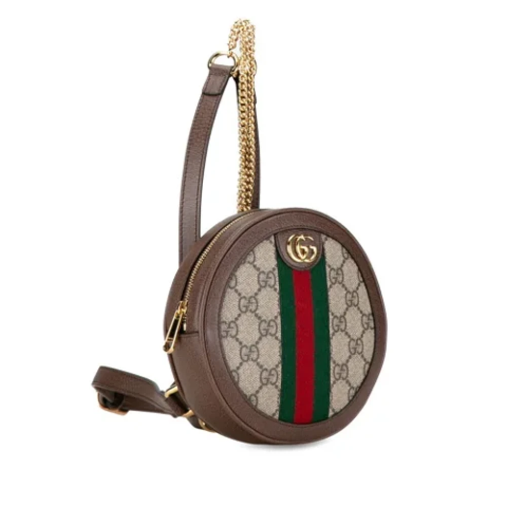 Gucci Vintage Pre-owned Plastic gucci-bags Beige Dames