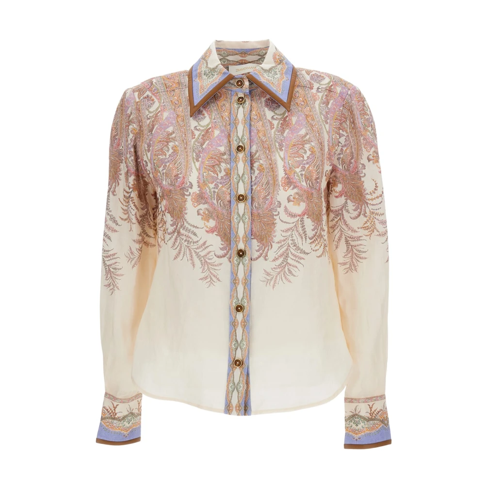 Zimmermann Women's Beige Shirts, M, Alchemy Body Shirt