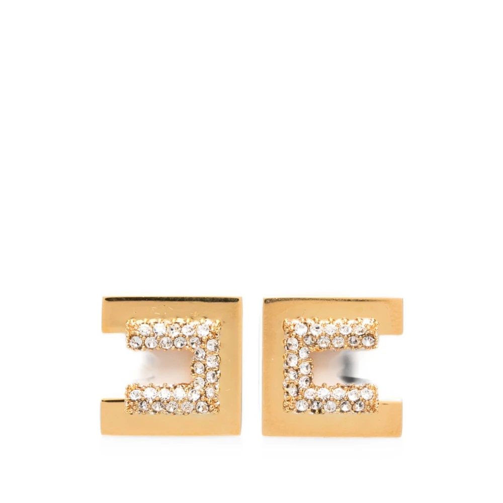 Elisabetta Franchi Yellow Earrings, Female, One Size, Bijoux