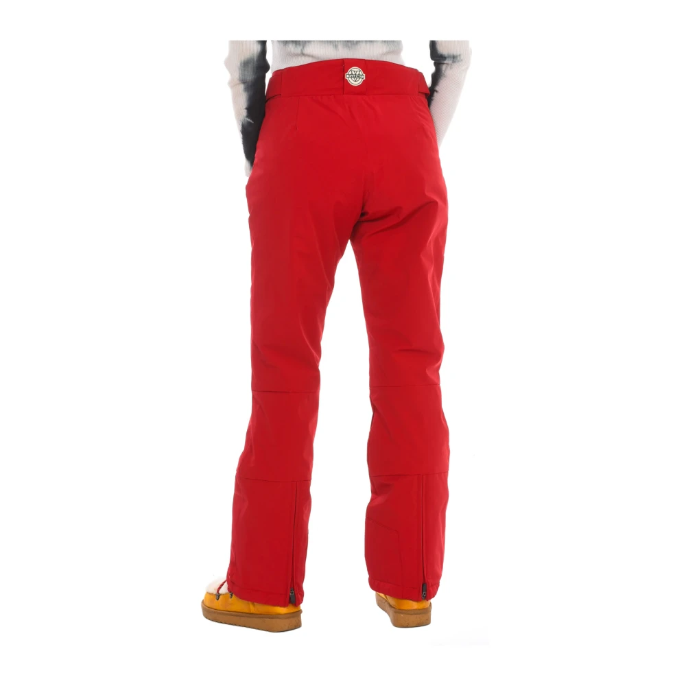 Vuarnet Verstelbare Ski Broek met Ritssluiting Red Dames
