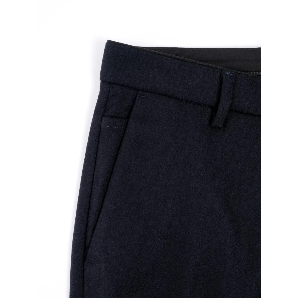 Department Five Stijlvolle Tapered Fit Wollen Broek Blue Heren