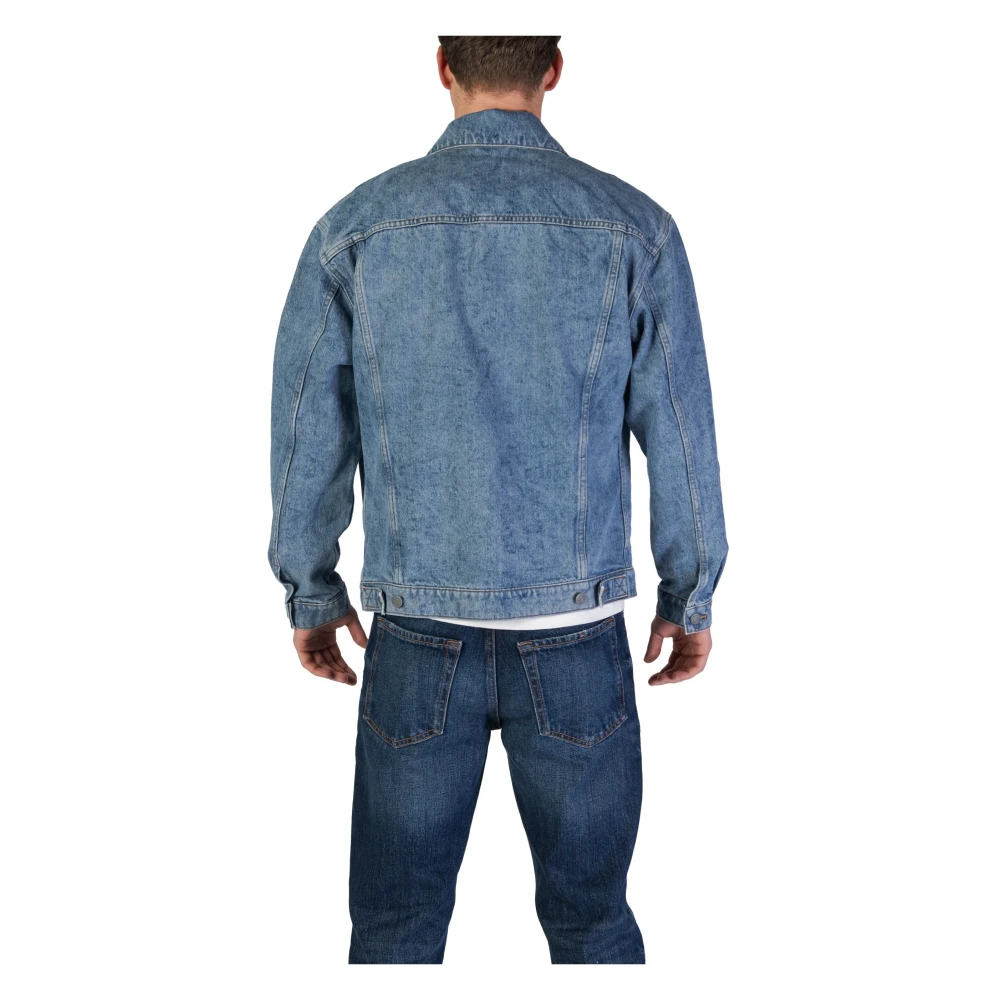 Hugo Boss Blauwe V-hals Katoenen Blazer met Zakken Blue Heren