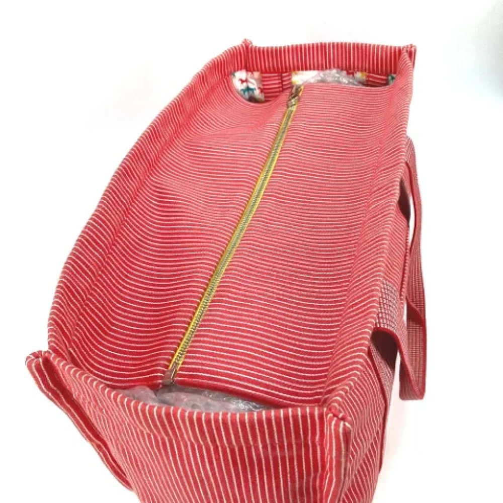 Hermès Vintage Pre-owned Fabric shoulder-bags Red Dames