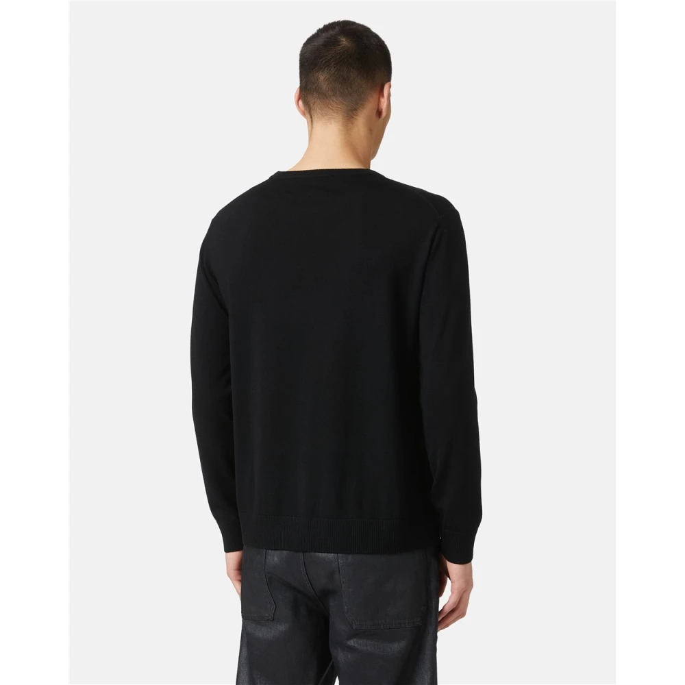 Iceberg Trui met ronde hals en logo Black Heren