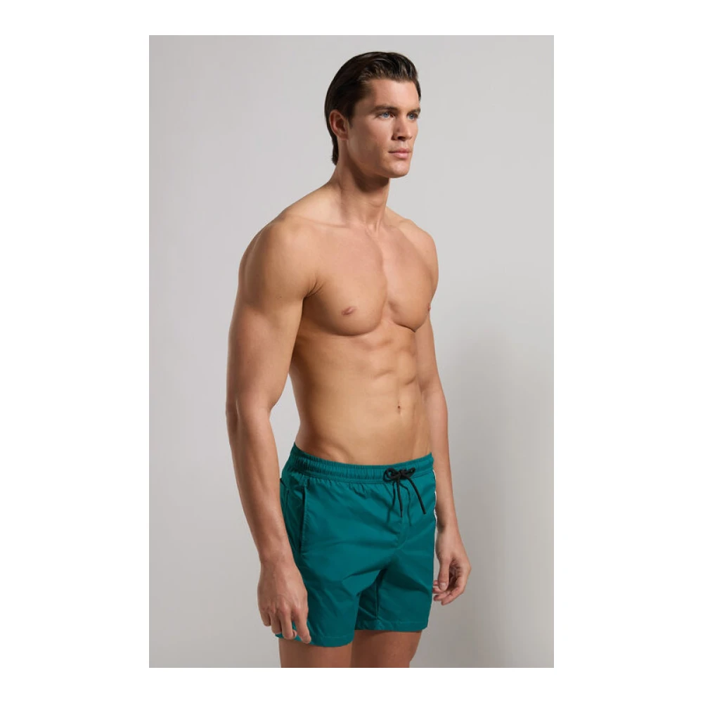 Bikkembergs Groene Zijlogo Zwemshorts Green Heren
