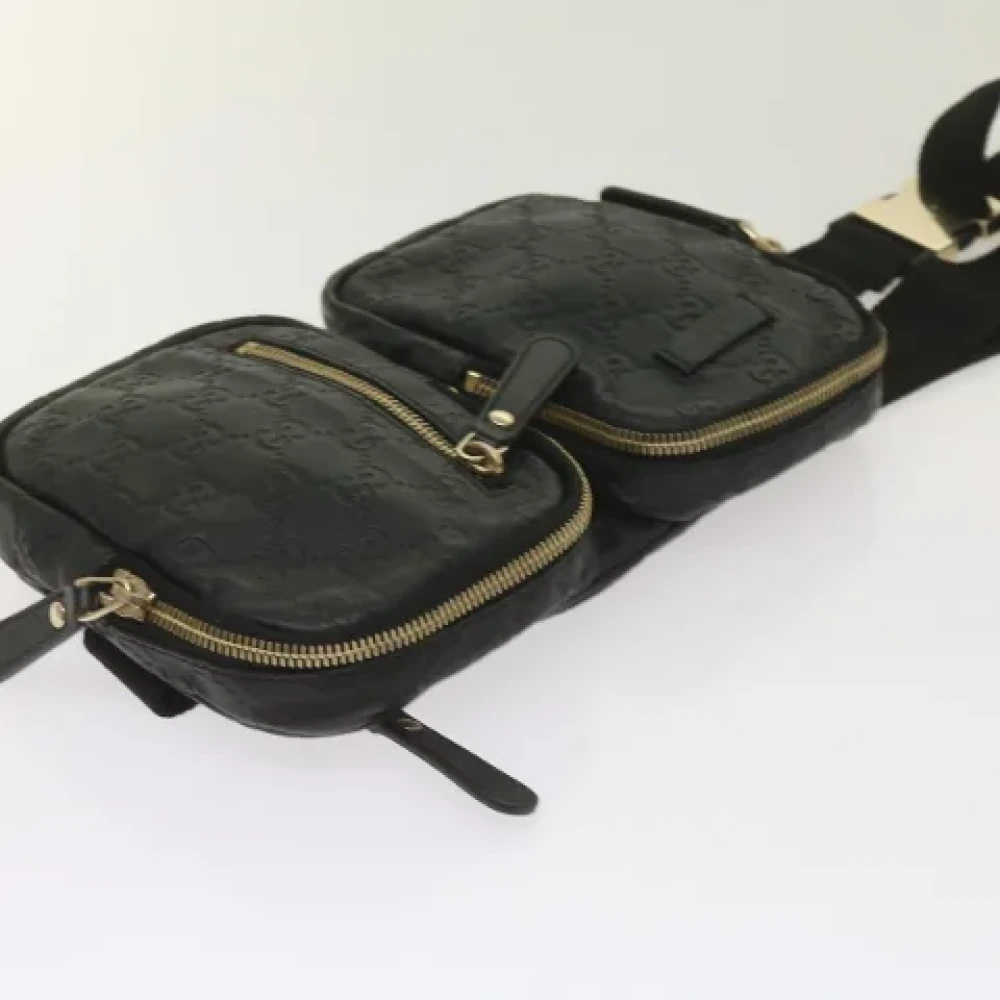 Gucci Vintage Pre-owned Canvas crossbody-bags Black Dames