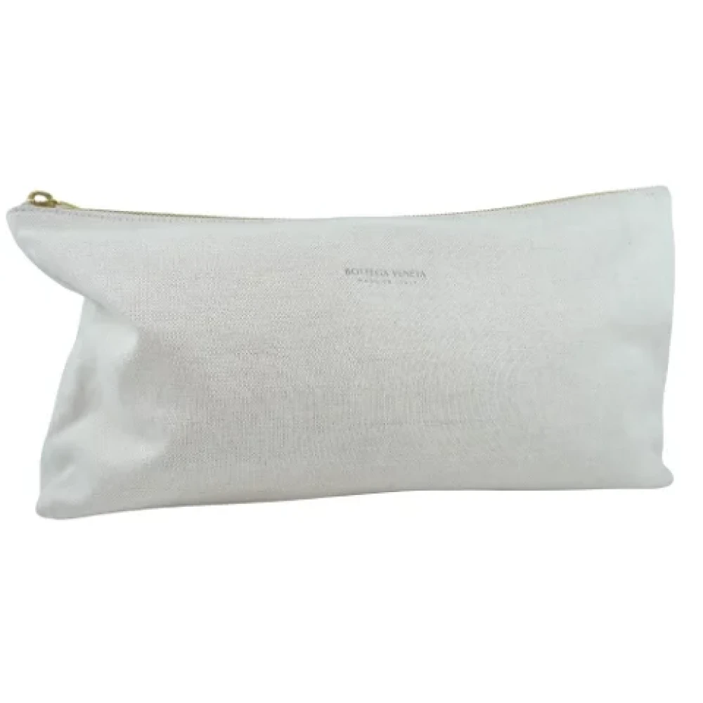 Bottega Veneta Vintage Pre-owned Fabric pouches White Dames