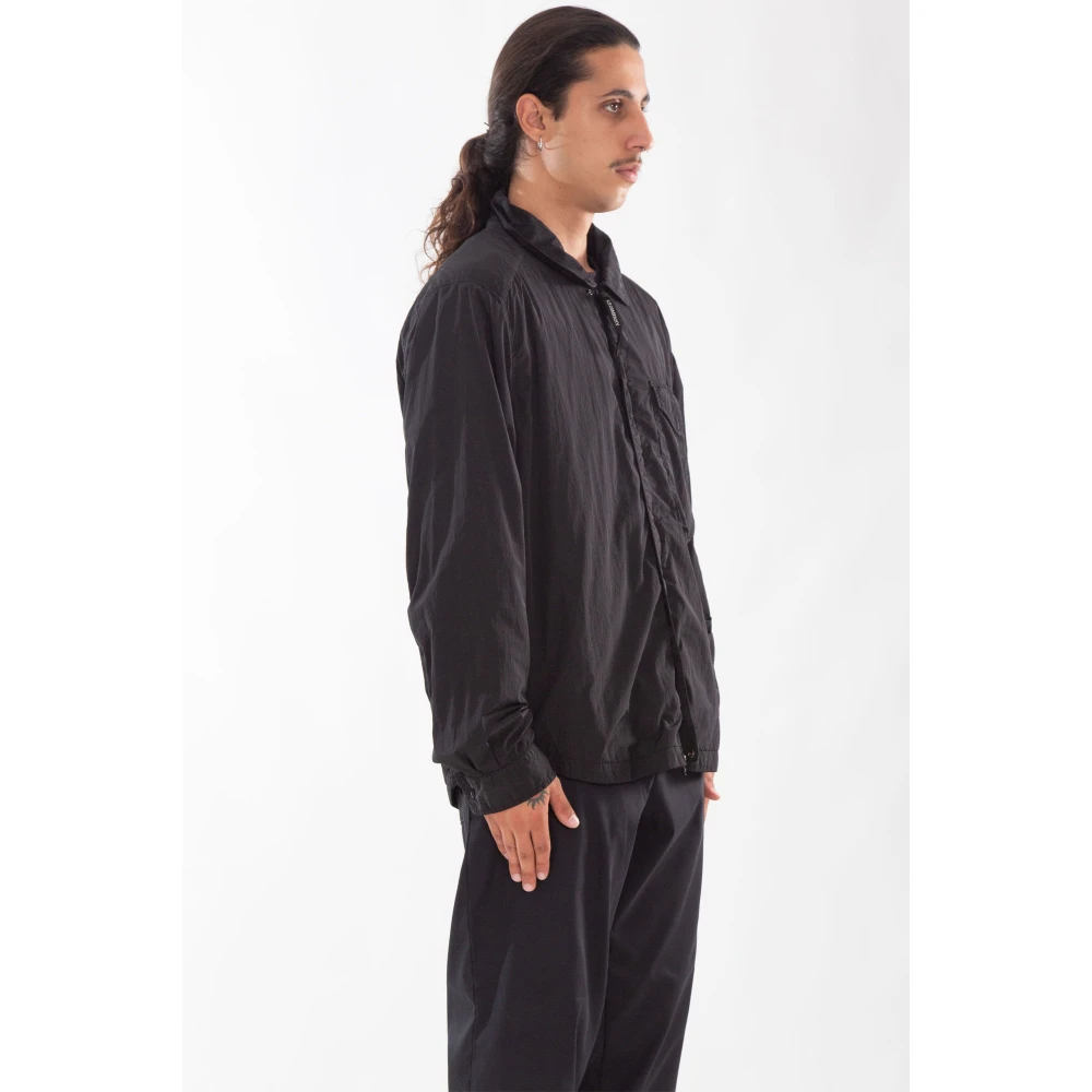 C.P. Company Lens Overshirt in Chrome-R Stijl Black Heren