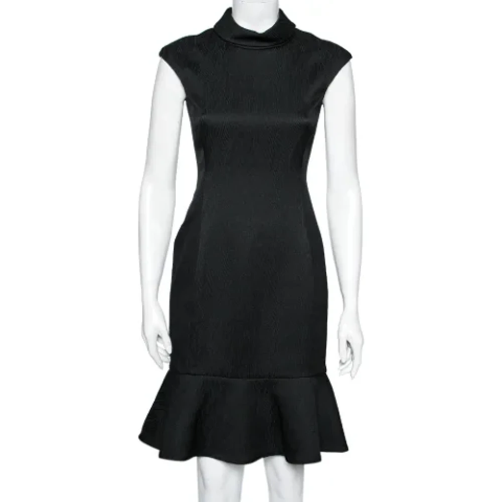 Carolina Herrera Pre-owned Cotton dresses Black Dames