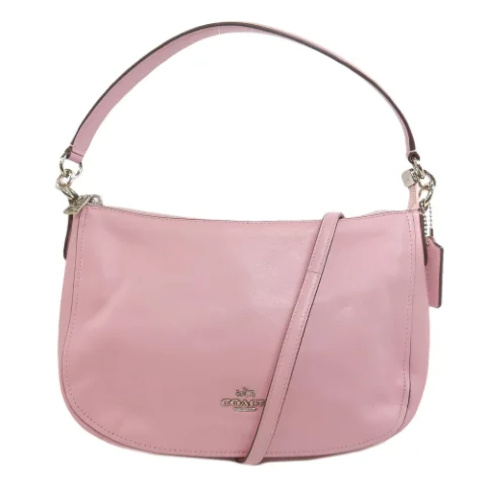 Coach Pre-owned Leather handbags Pink Dames