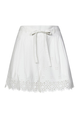 white-floral-eyelet-belted-shorts