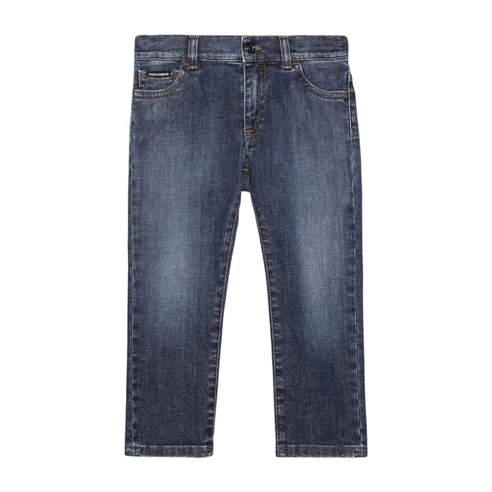 Dolce & Gabbana Logo Barn Jeans Byxor Blue, Flicka