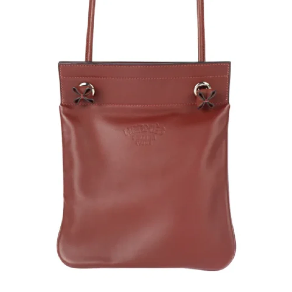 Hermès Vintage Pre-owned Fabric shoulder-bags Brown Dames