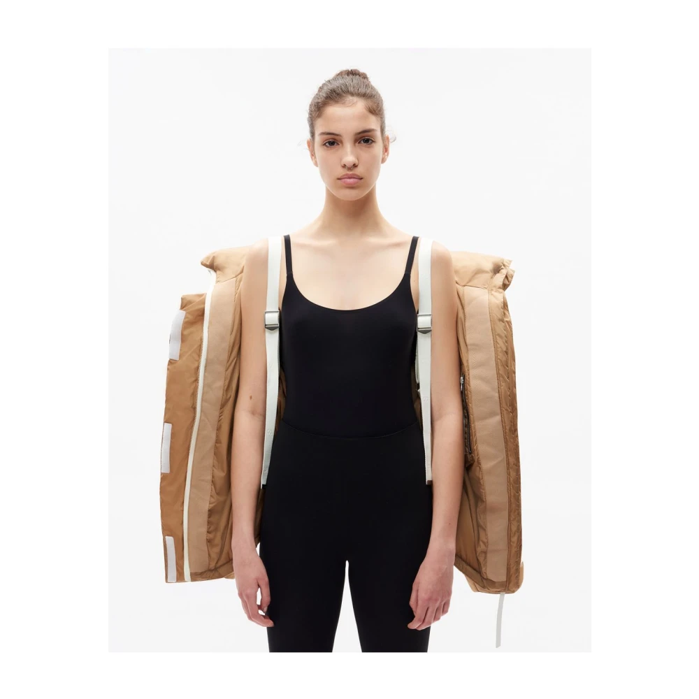Shoreditch SKI Club Stijlvolle Pufferjas Beige Dames