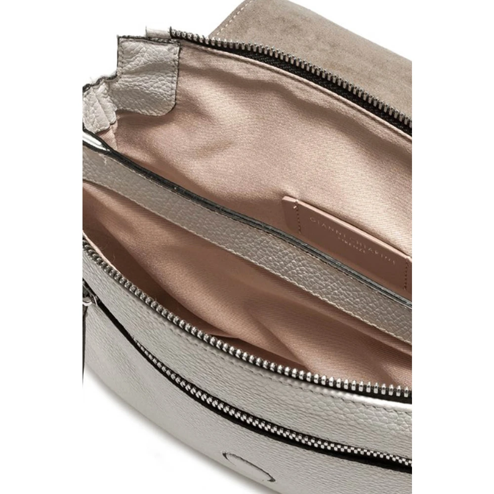 Gianni Chiarini Grijze Leren Handtas met Innovatief Ontwerp Gray Dames