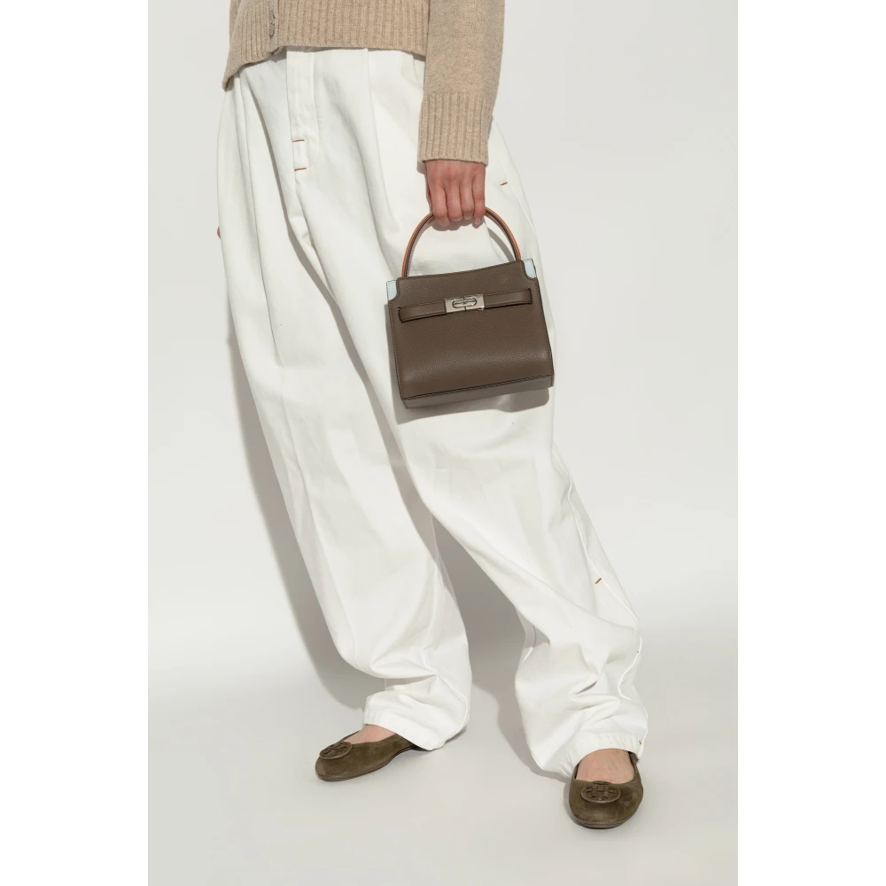 TORY BURCH Schoudertas Lee Radziwill Brown Dames