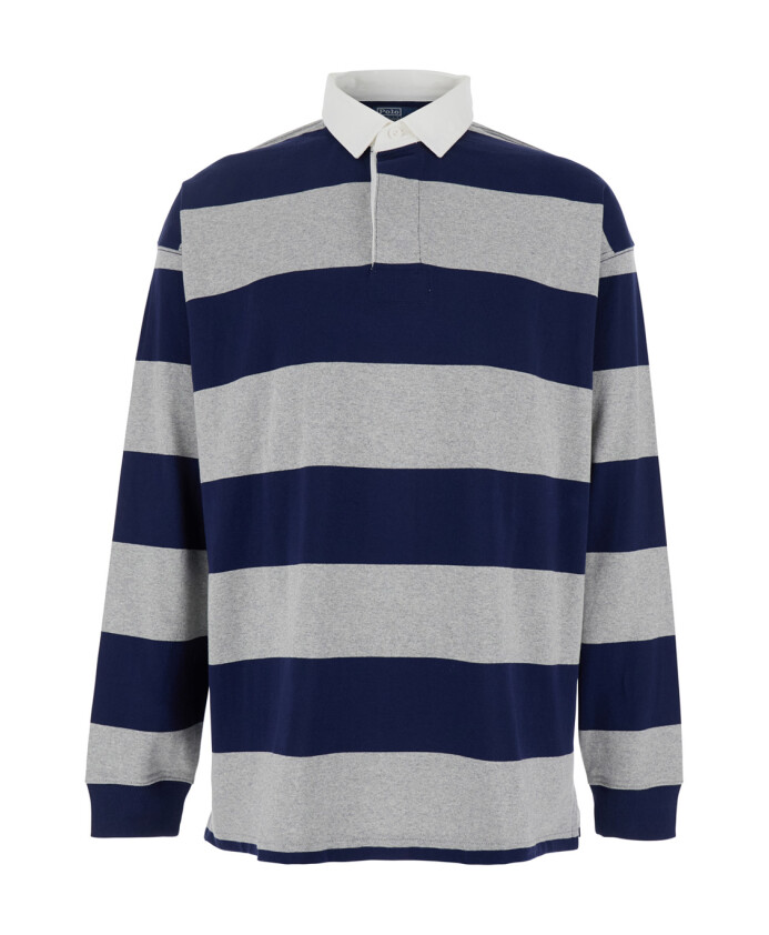 polo-a-rayures-multicolore-col-classique