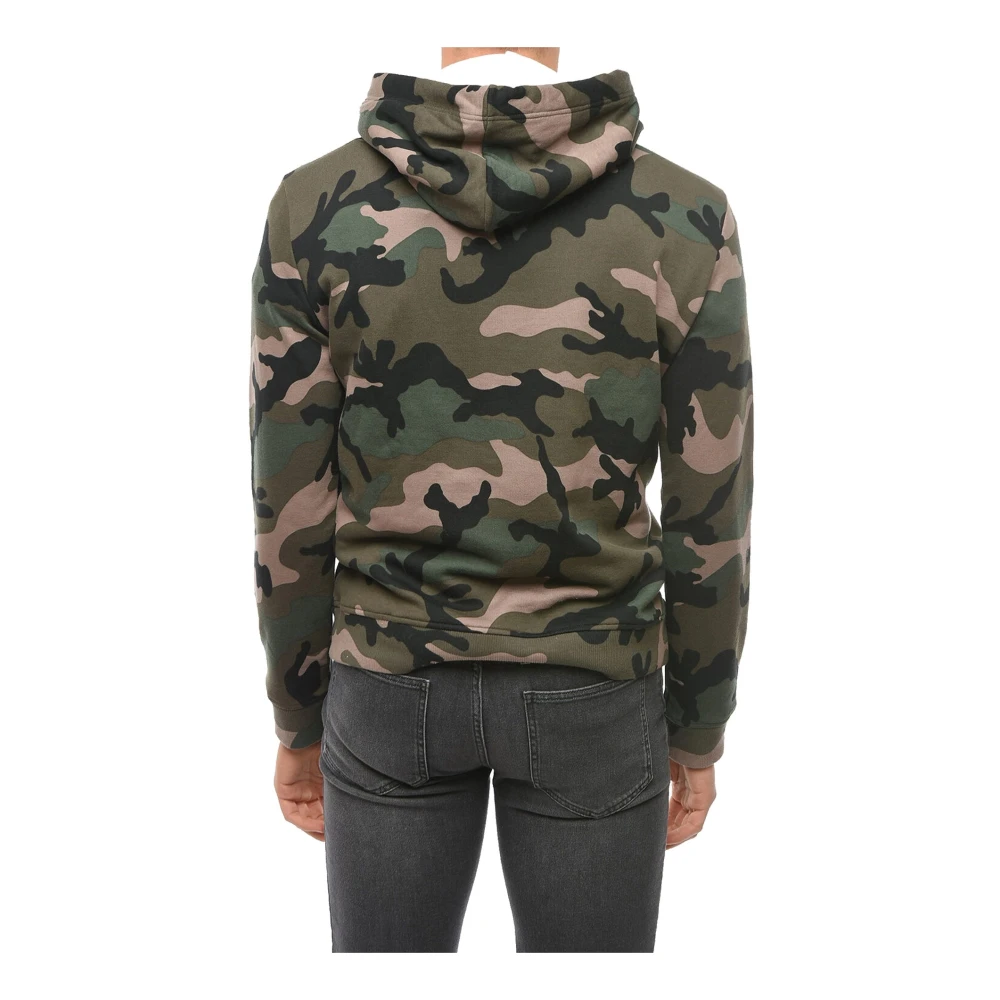 Valentino Camouflage hoodie sweatshirt Green Heren
