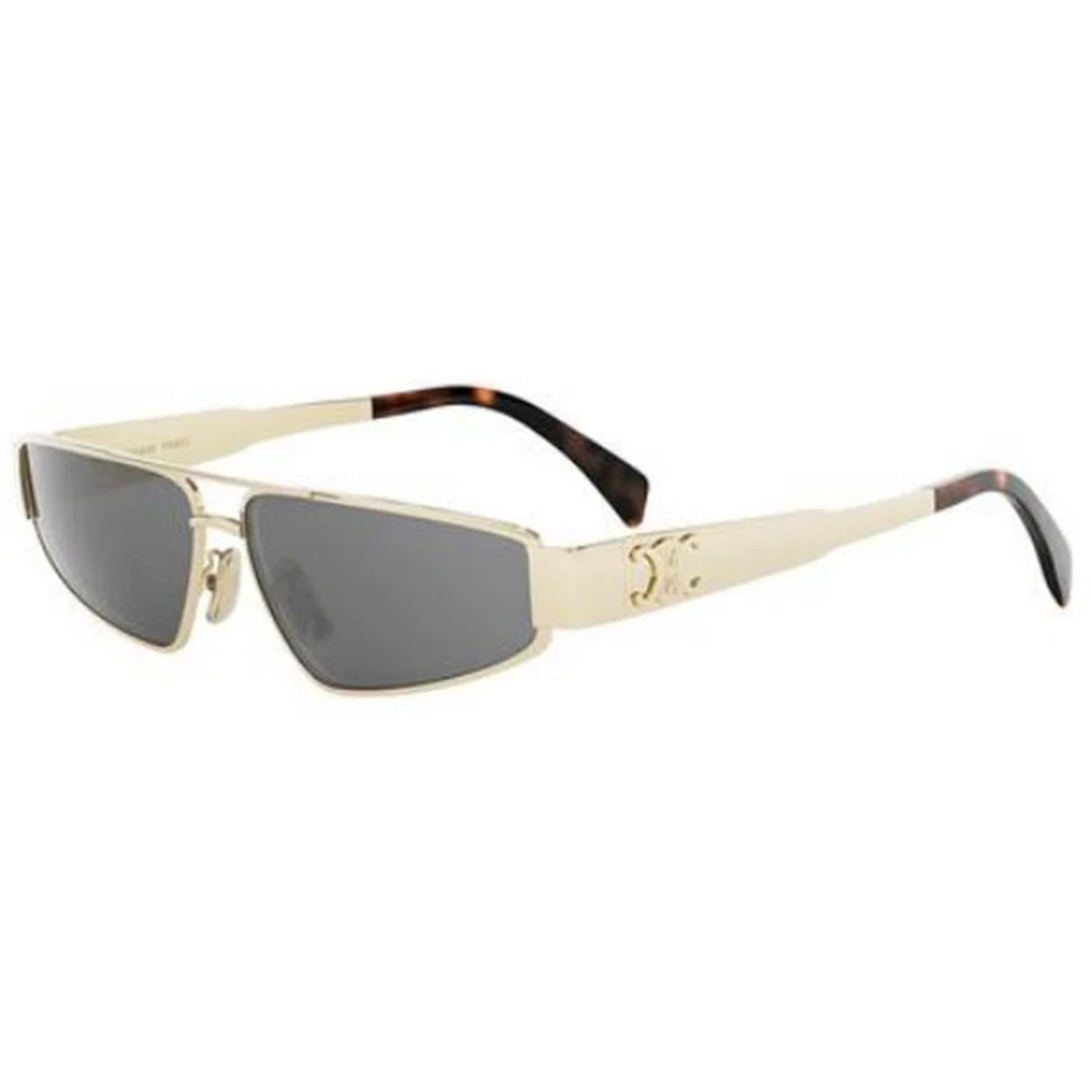 Celine Gray Sunglasses, Female, 59 Mm, Triomphe Metal Glasses