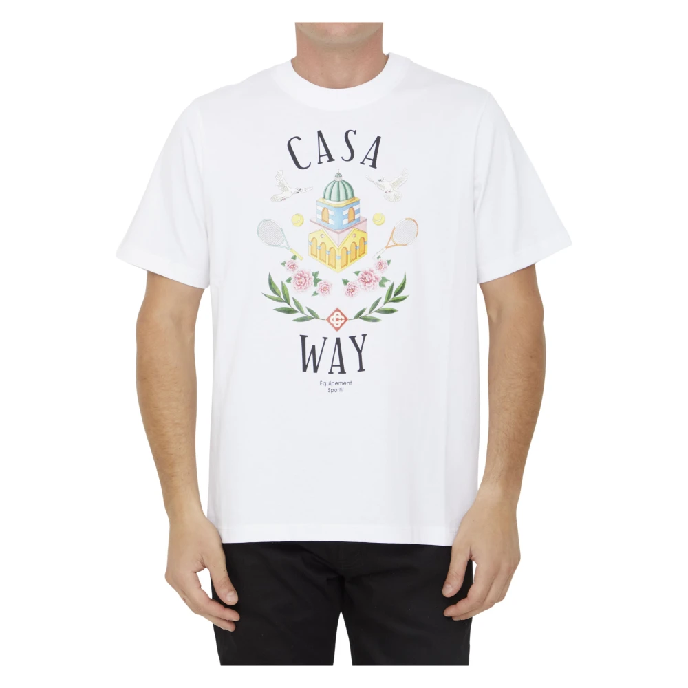 Casablanca Stijlvolle Casa Way Wit T-Shirt White Heren