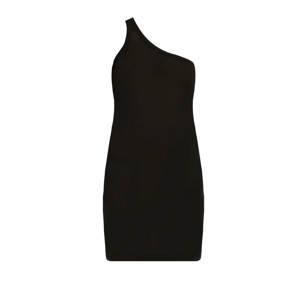 Rick Owens Top One Shoulder Black Dames