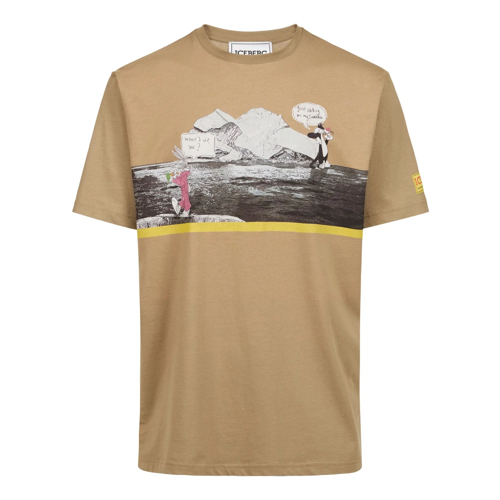 Iceberg - Tops > T-Shirts - Brown - Iceberg - Modalova