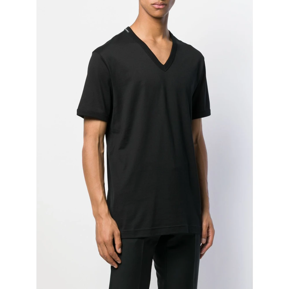 Dolce & Gabbana Zwarte T-shirt voor mannen Aw24 Black Heren