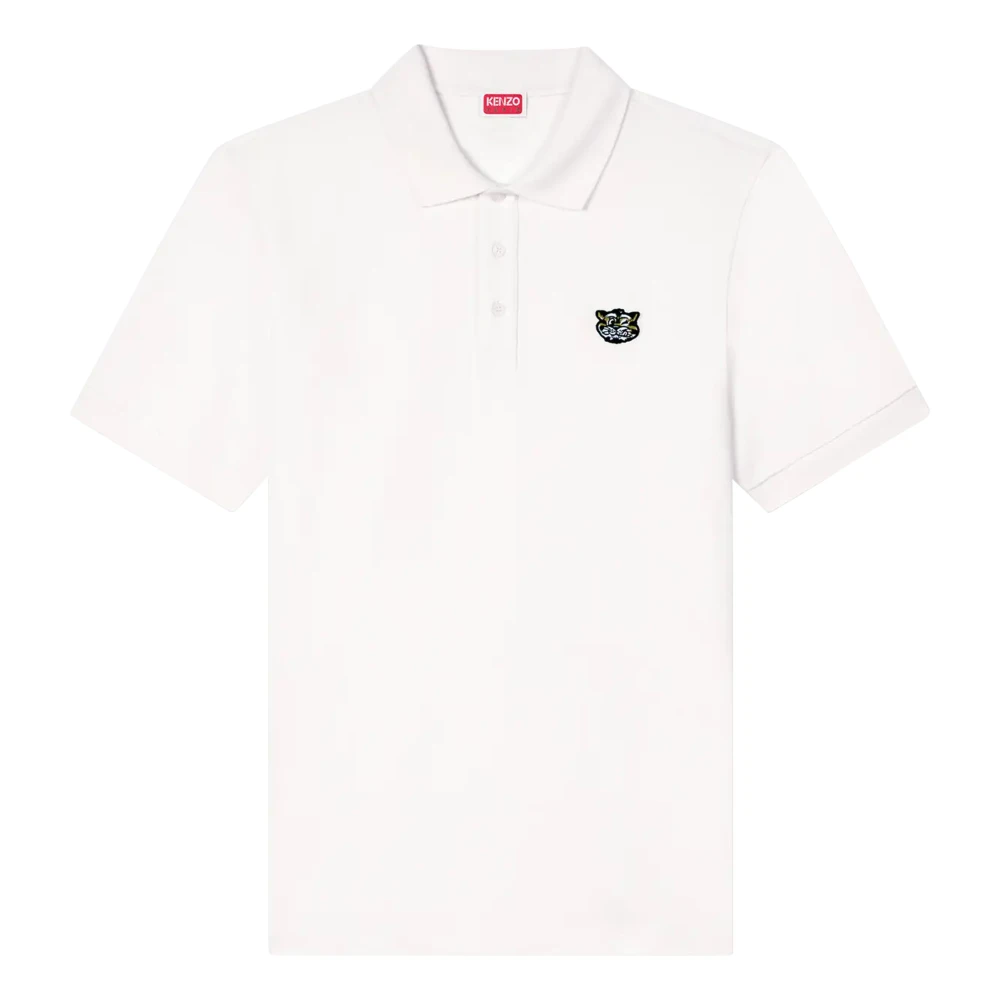 Kenzo Men's Beige Wild Tiger Slim Polo
