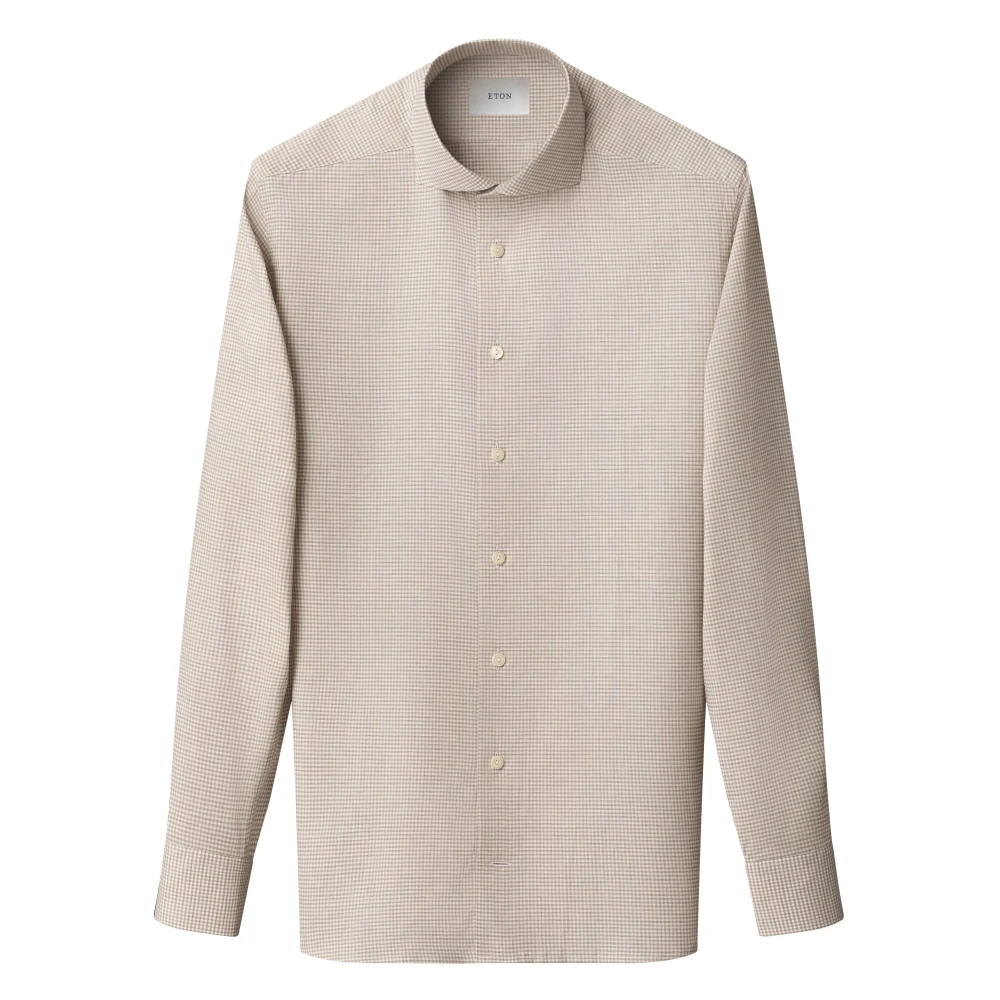 Eton Beige Signature Twill Shirt - Male - Formal Shirts - 3XL - Shirts