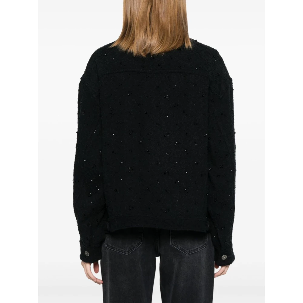 Golden Goose Zwarte Denim Jack voor Stijlvolle Look Black Dames