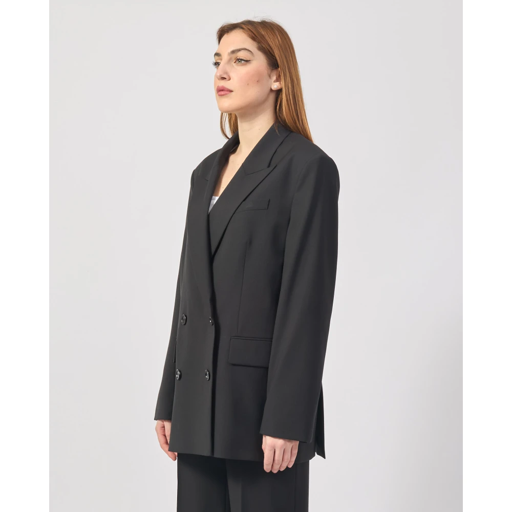 Hugo Boss Elegante dames double-breasted jas Black Dames