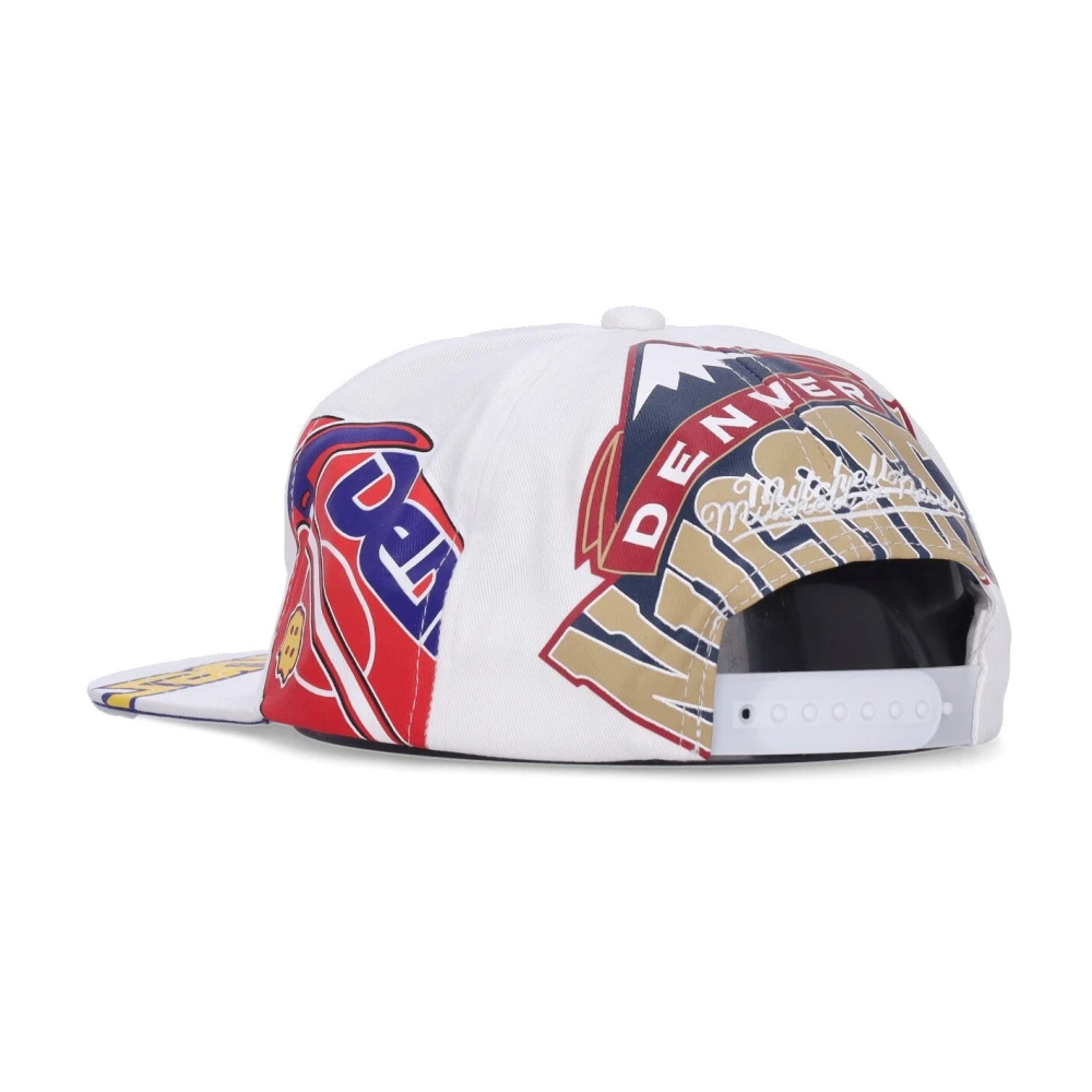 Mitchell & Ness Denver Nuggets Platte Klep Pet Wit Multicolor Heren