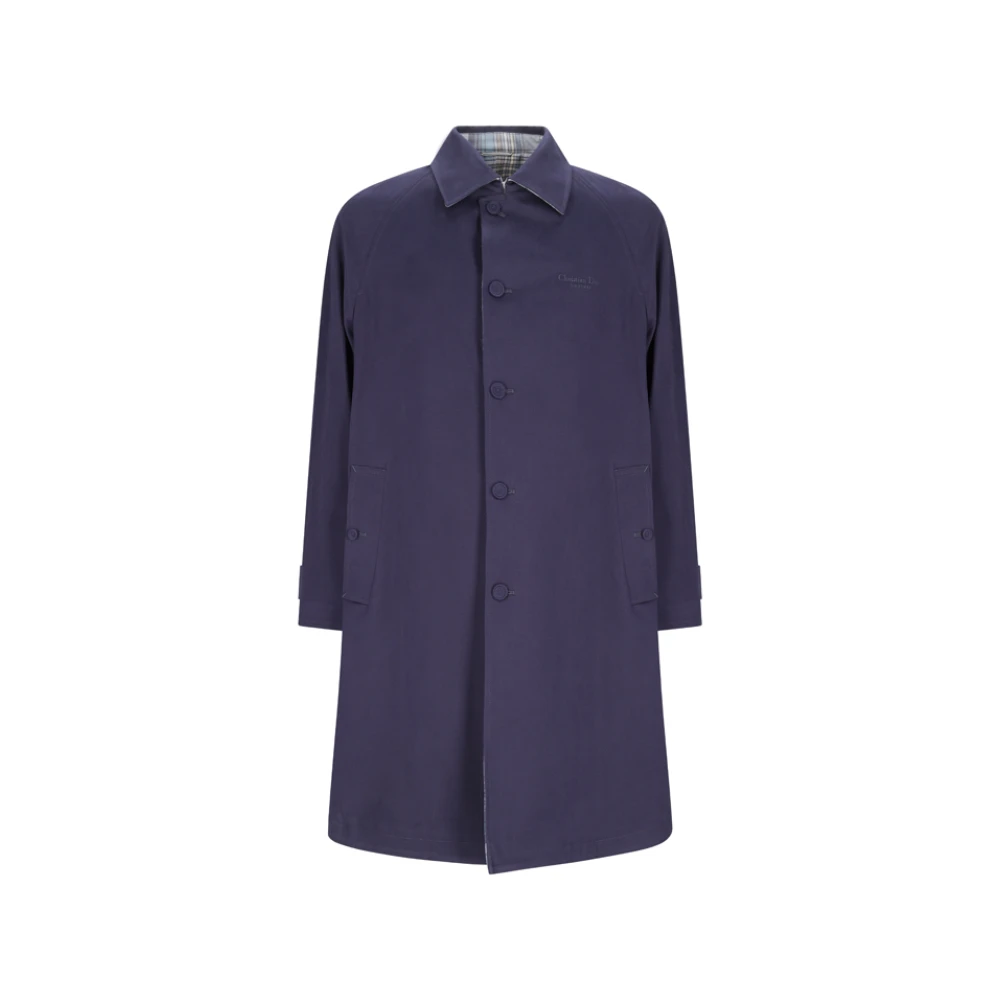 Dior Men's Blue Cappotto M. Woven