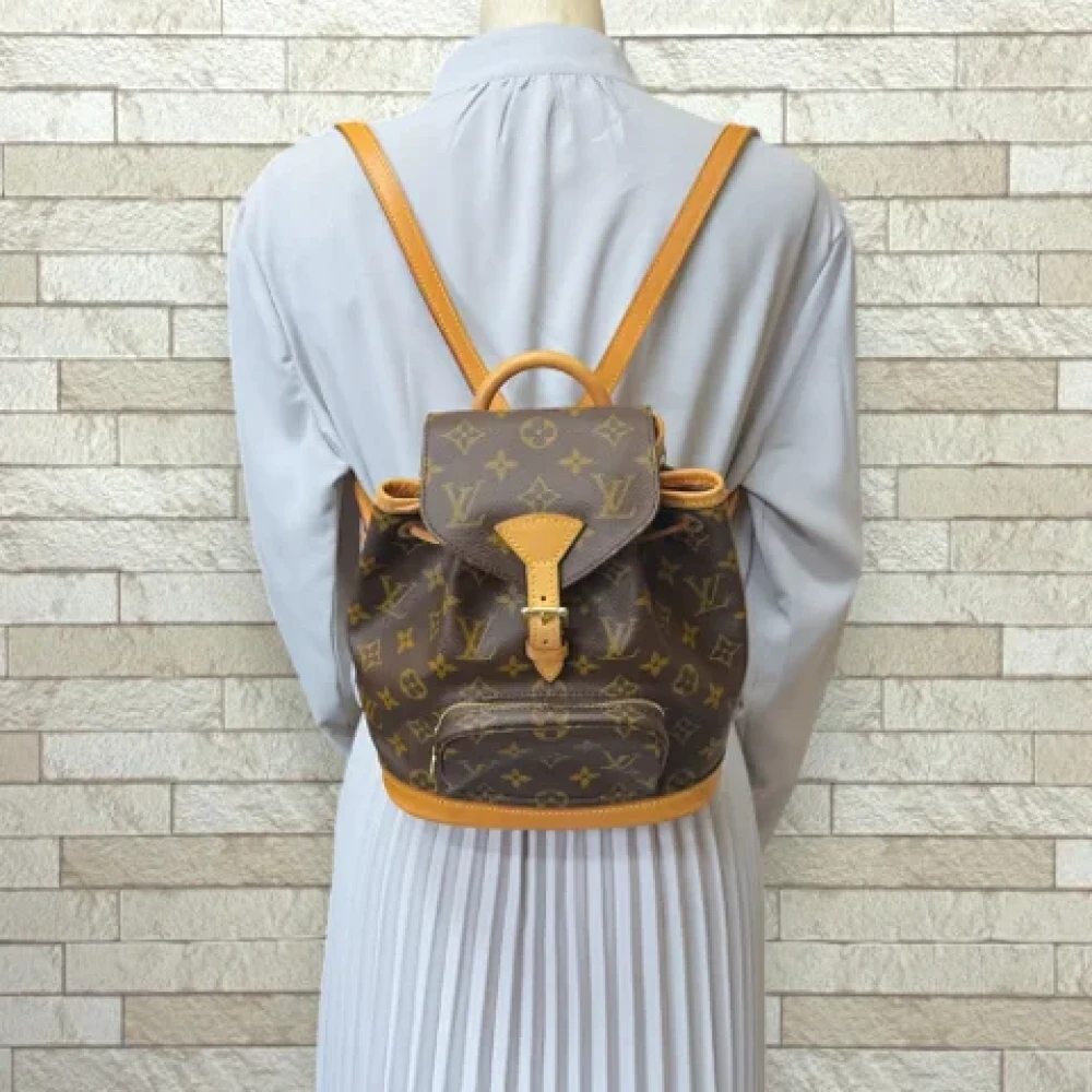 Louis Vuitton Vintage Pre-owned Canvas backpacks Brown Dames