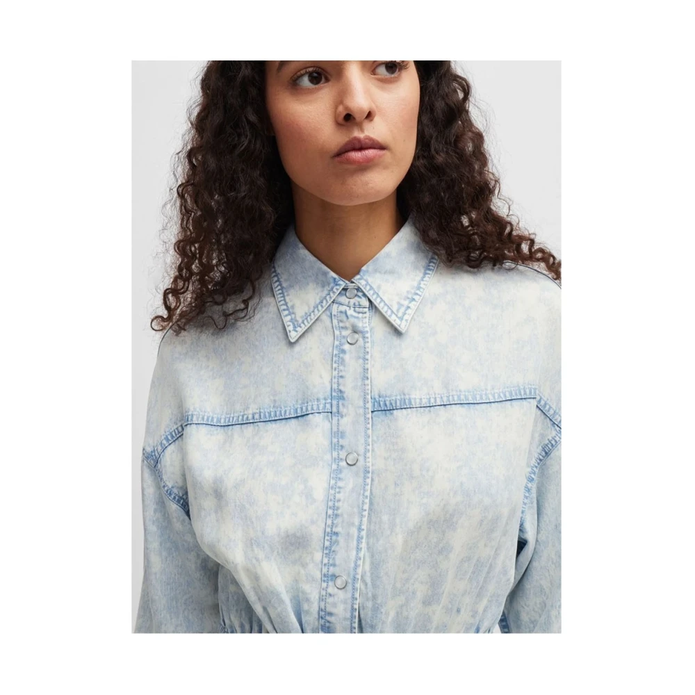 Hugo Boss Elegante Jurk voor Vrouwen Blue Dames