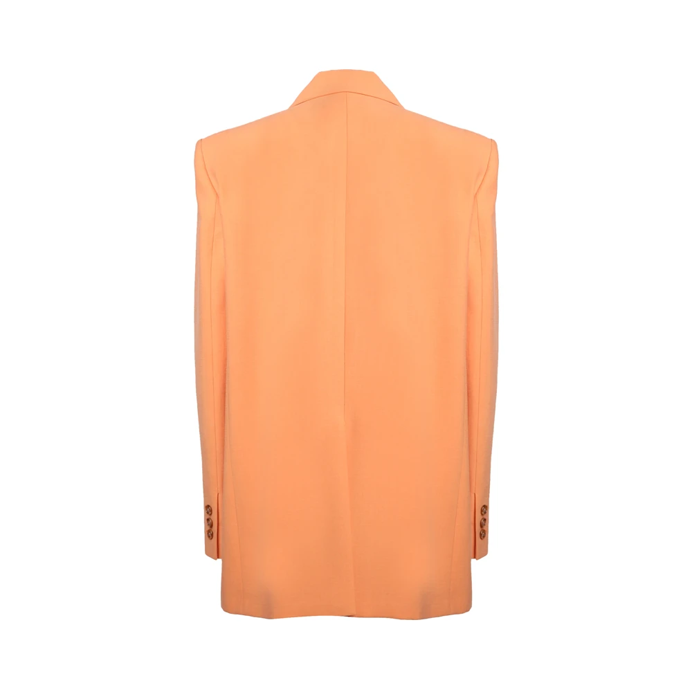 Andamane Dames Single-Breasted Blazer in Perzik Orange Dames