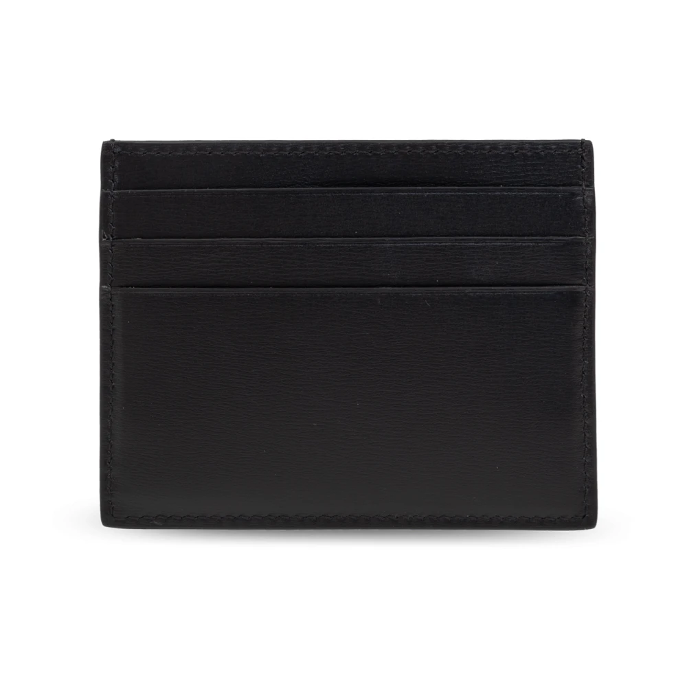 Salvatore Ferragamo Leren kaarthouder Black Heren
